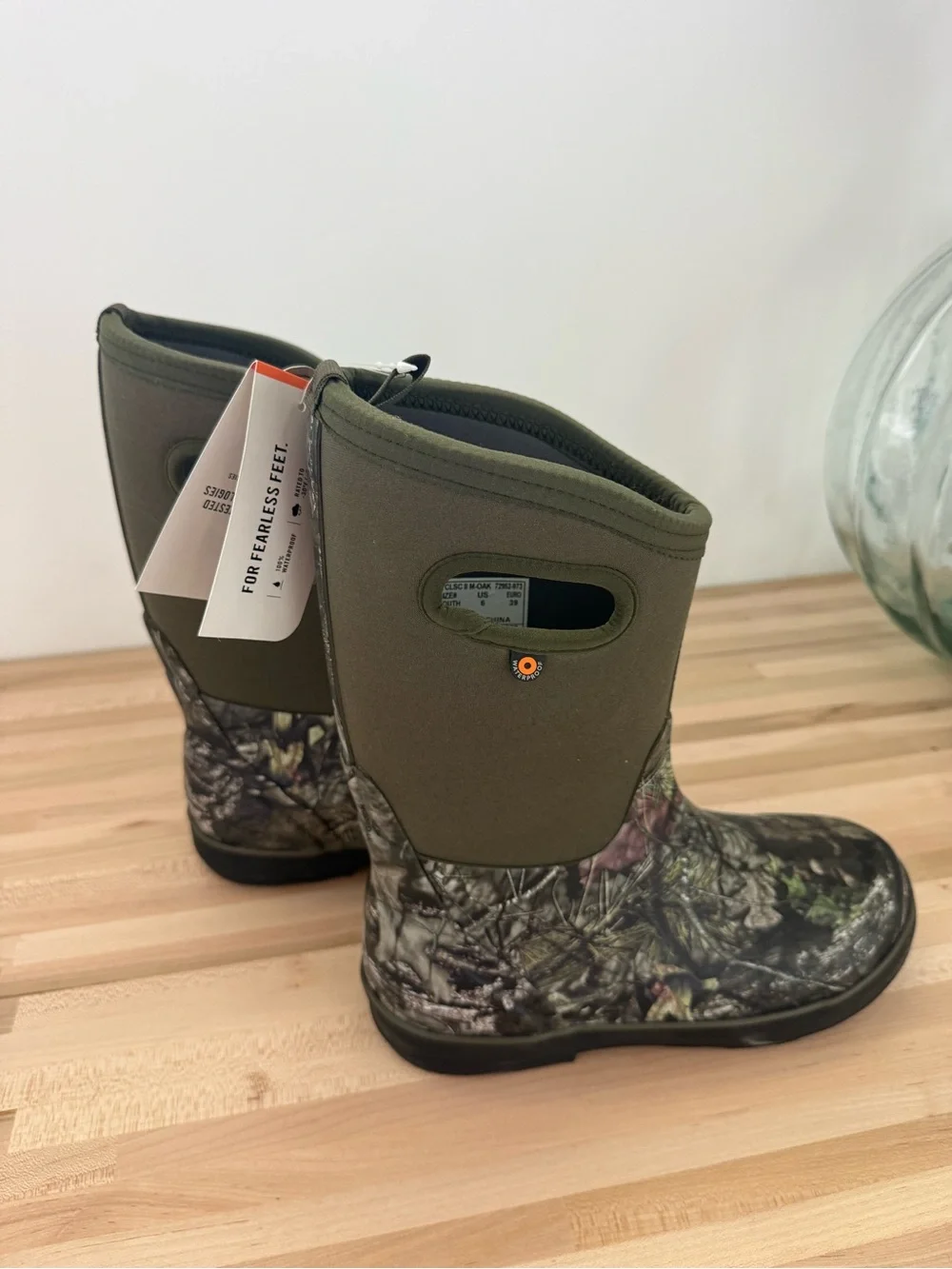 Bogs Mossy Oak Kids' Camo Rain Boots - Size 6